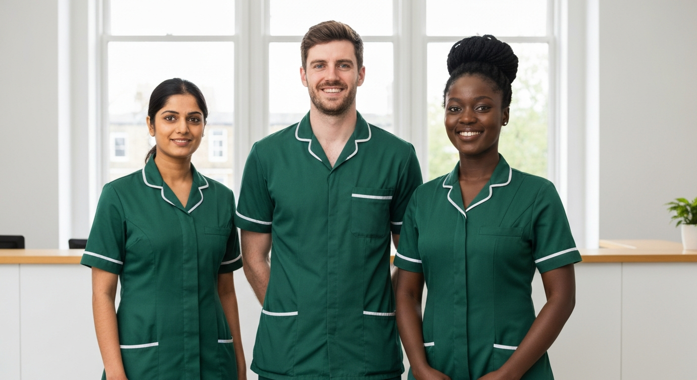 Diverse team of Kope Medics professional care workers in London — home care, complex care, and specialist support